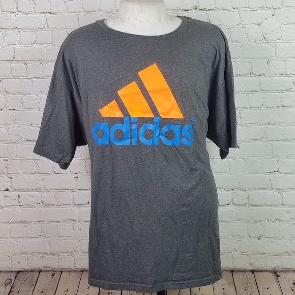 blue and orange adidas t shirt